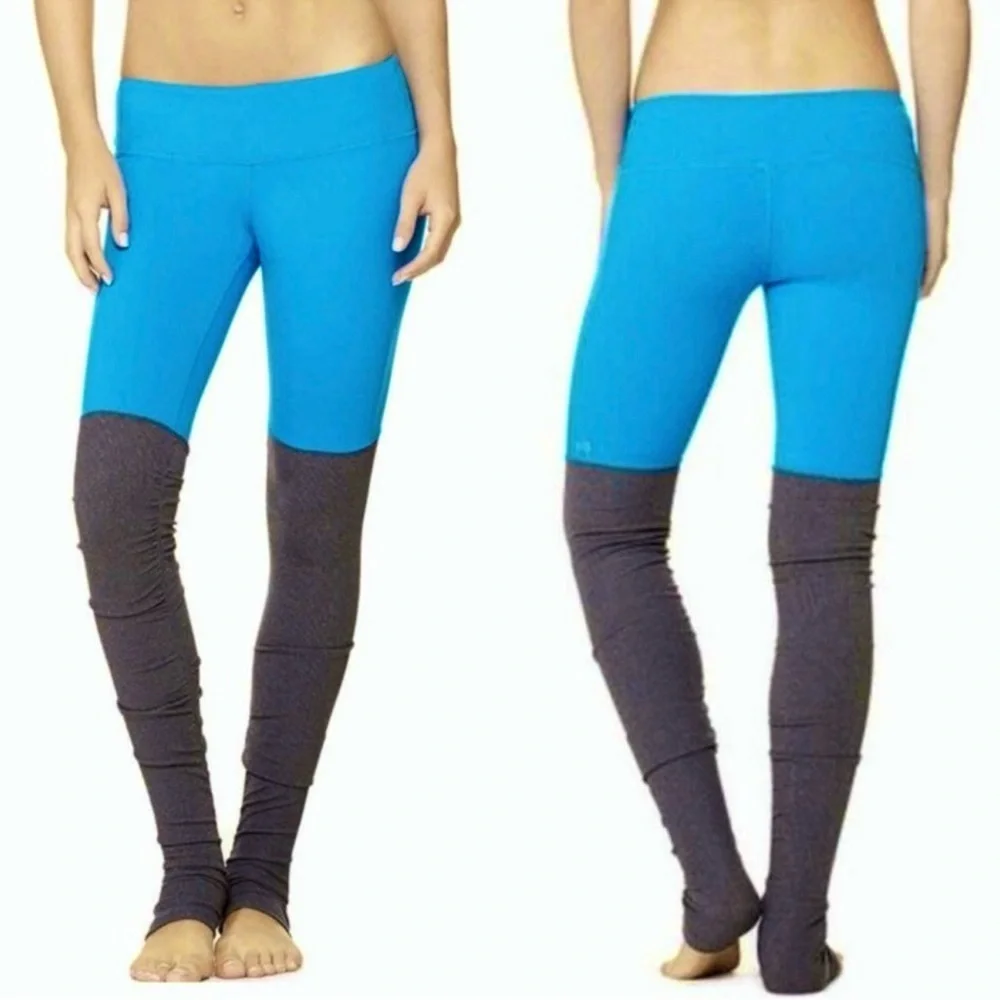 ALO Yoga High Waist Goddess Legging Blue Gray Size Small
